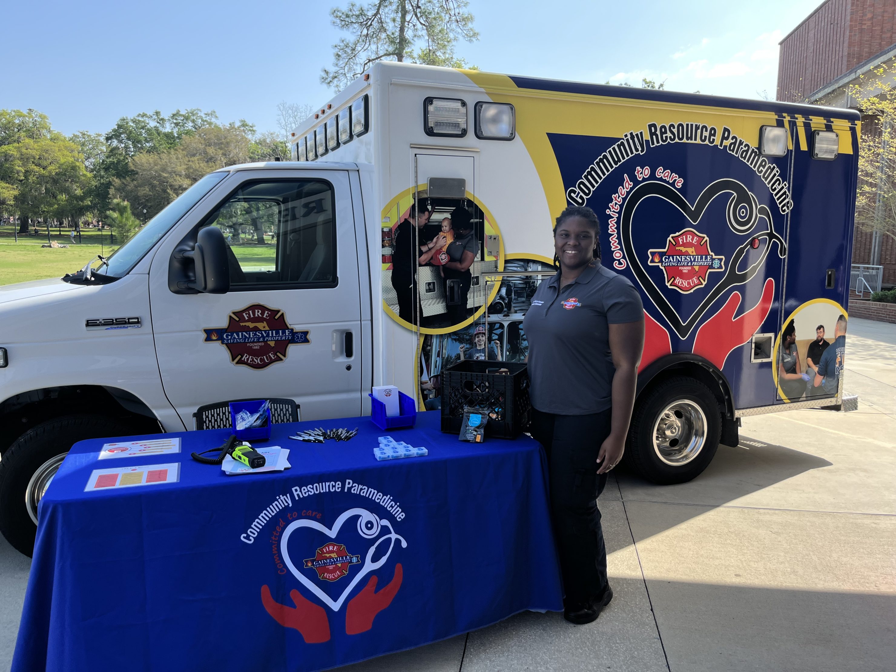 Gainesville CRP Ketshia with Ambulance