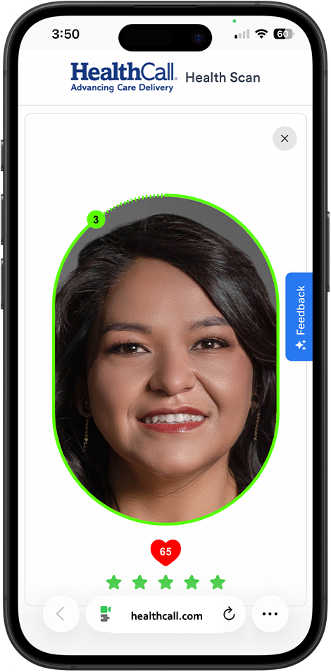HealthCall BreathSense Screenshot Results